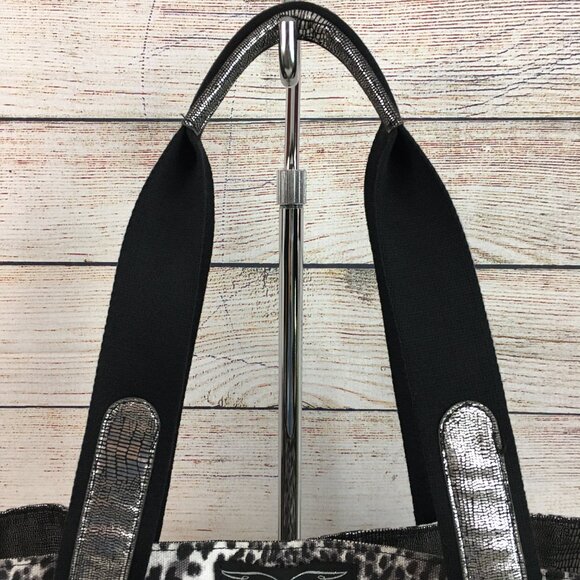 Victoria's Secret Leopard Metallic Large Cloth Tote Bag - Picture 4 of 14